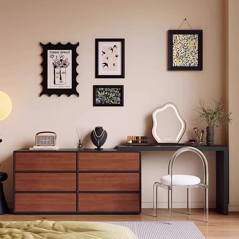 Home Essentials Bathroom Storage - Kaptafel Zwart Groot Vestidores Huismeubilair Europese