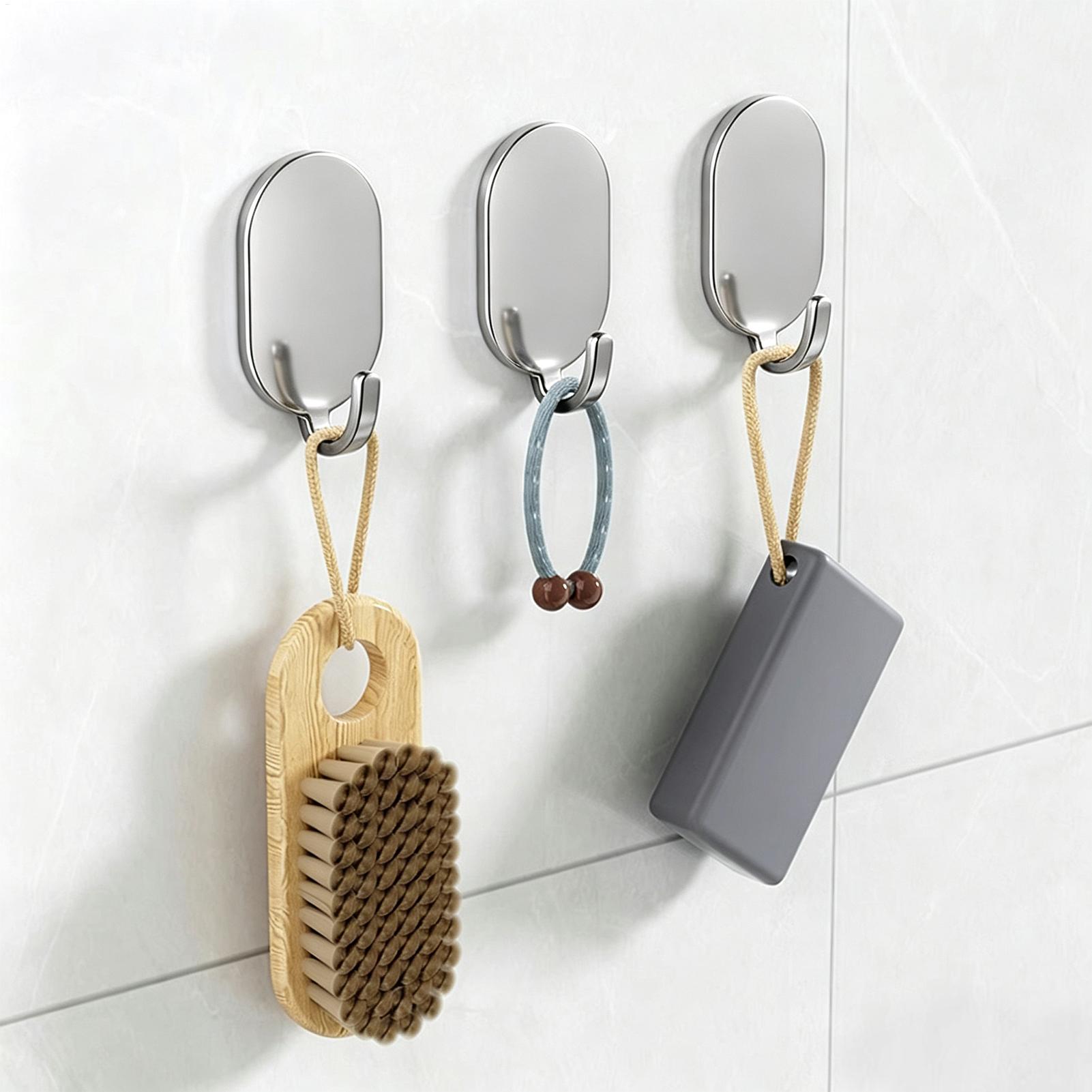 Home Bathroom Organizer - Waterdichte, sterke zelfklevende haken, 5 stuks,