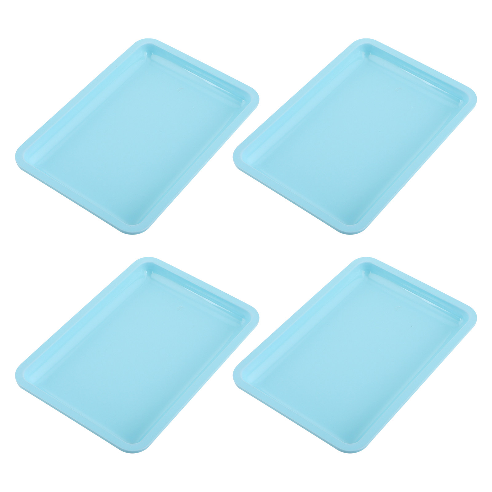 Home Bathroom Organizer - 4 stuks roestvrijstalen presentatietafel voor nagelaccessoires