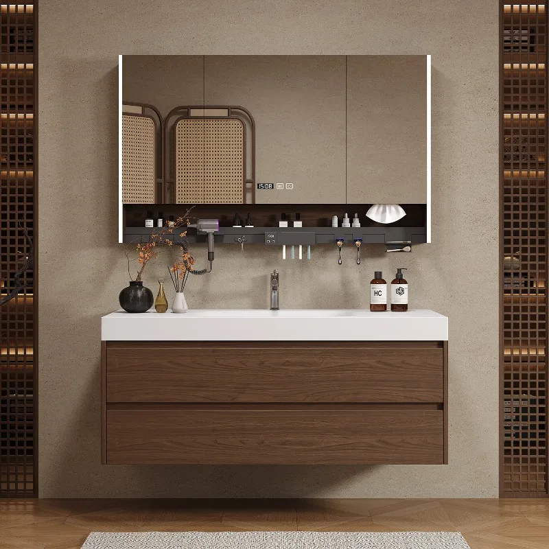 Houten scheidingswanden, badka - Home Bathroom Vanity Combo recensie en prijs