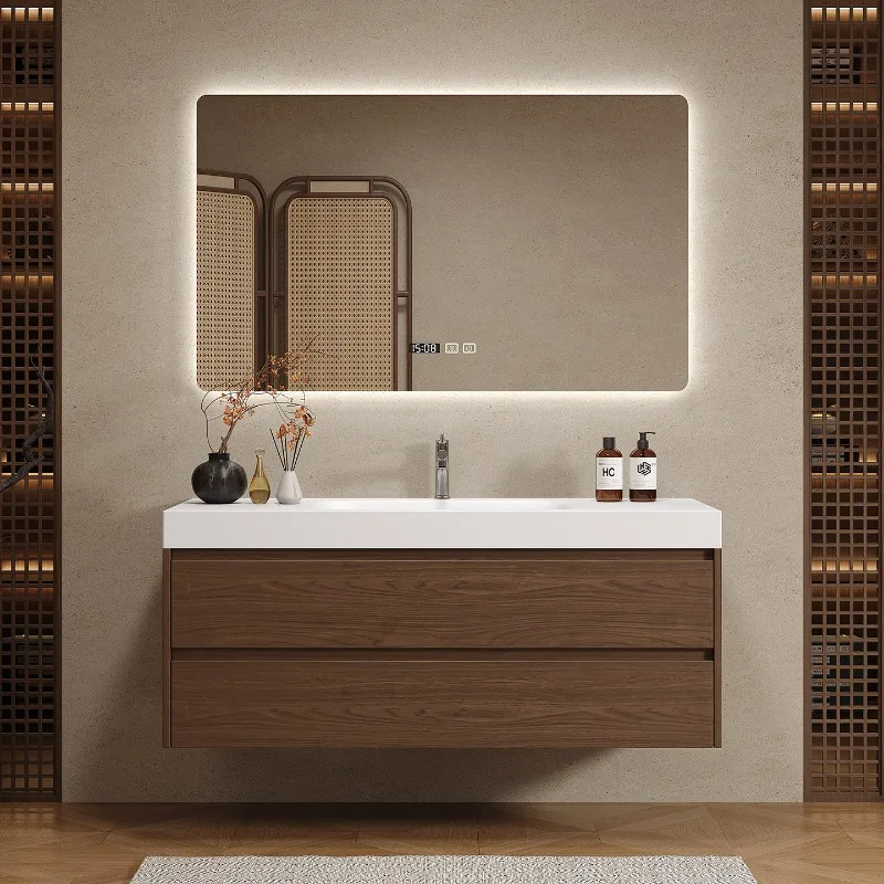 Houten scheidingswanden, badka - Home Bathroom Vanity Combo recensie en prijs