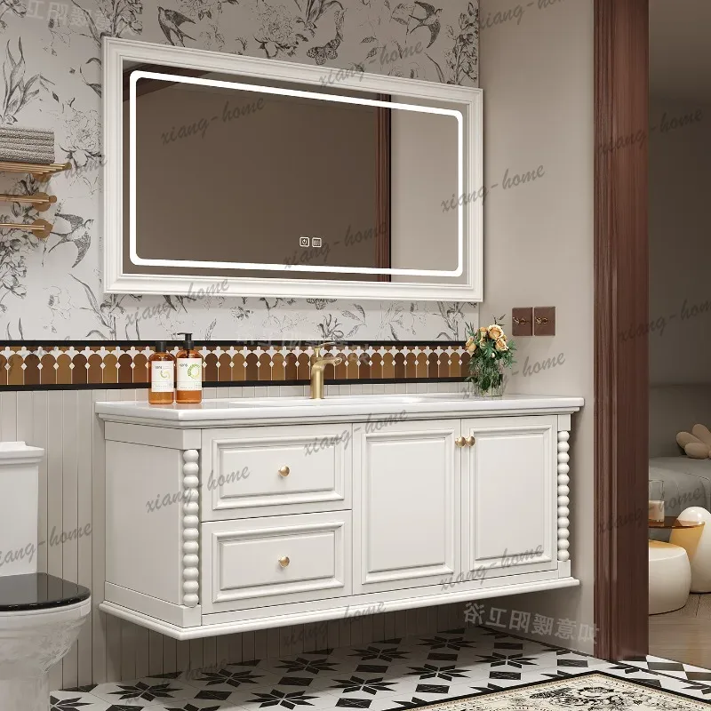 Houten kleine badkamerkast met - Home Bathroom Vanity Combo recensie en prijs
