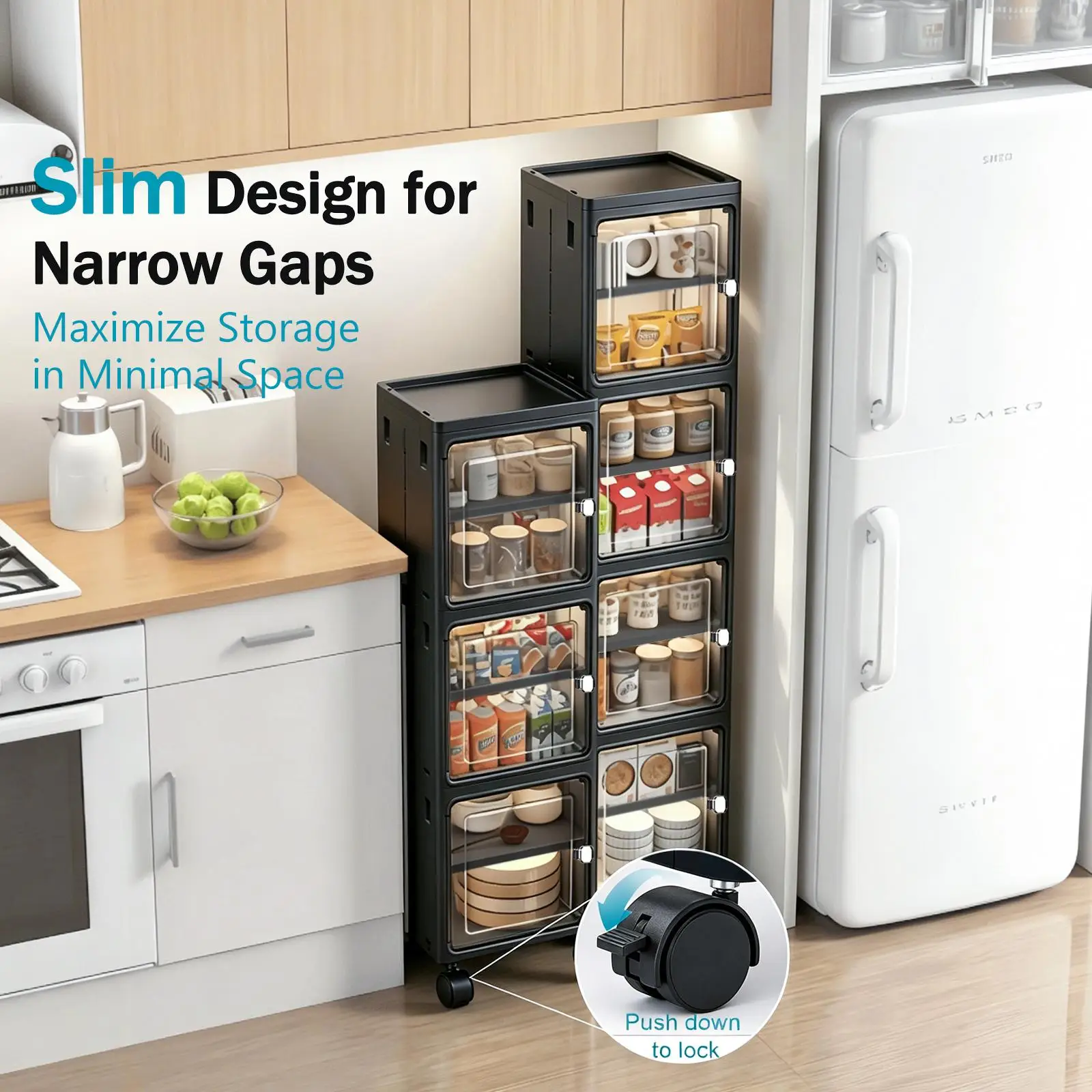 5-laags, smal, zwart, mobiel o - Home Edit Bathroom Storage recensie en prijs