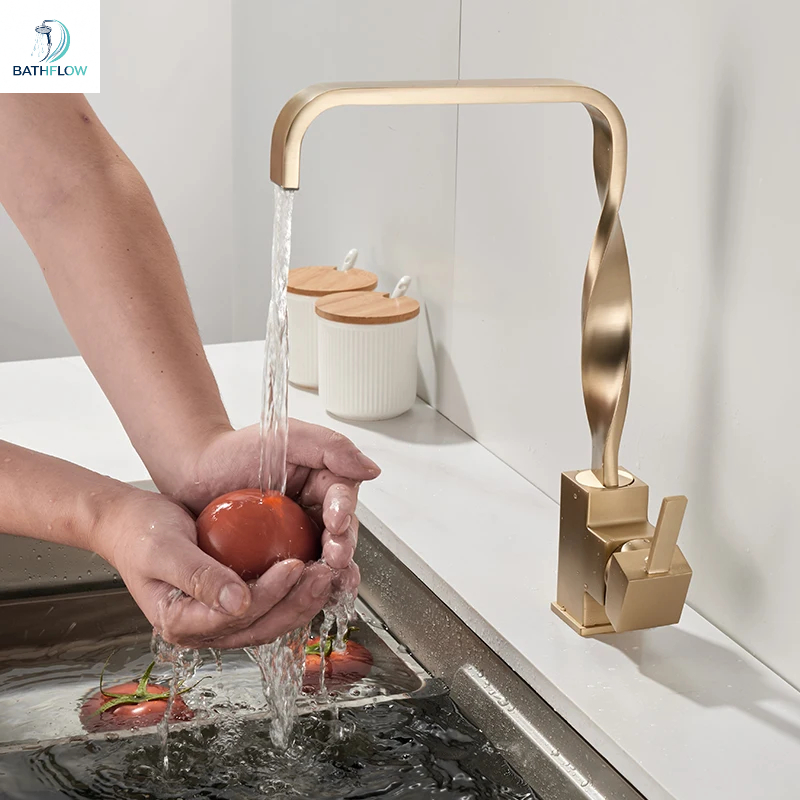 Gouden badkamer- en keukenkraa - Basin Mixer Tap recensie en prijs