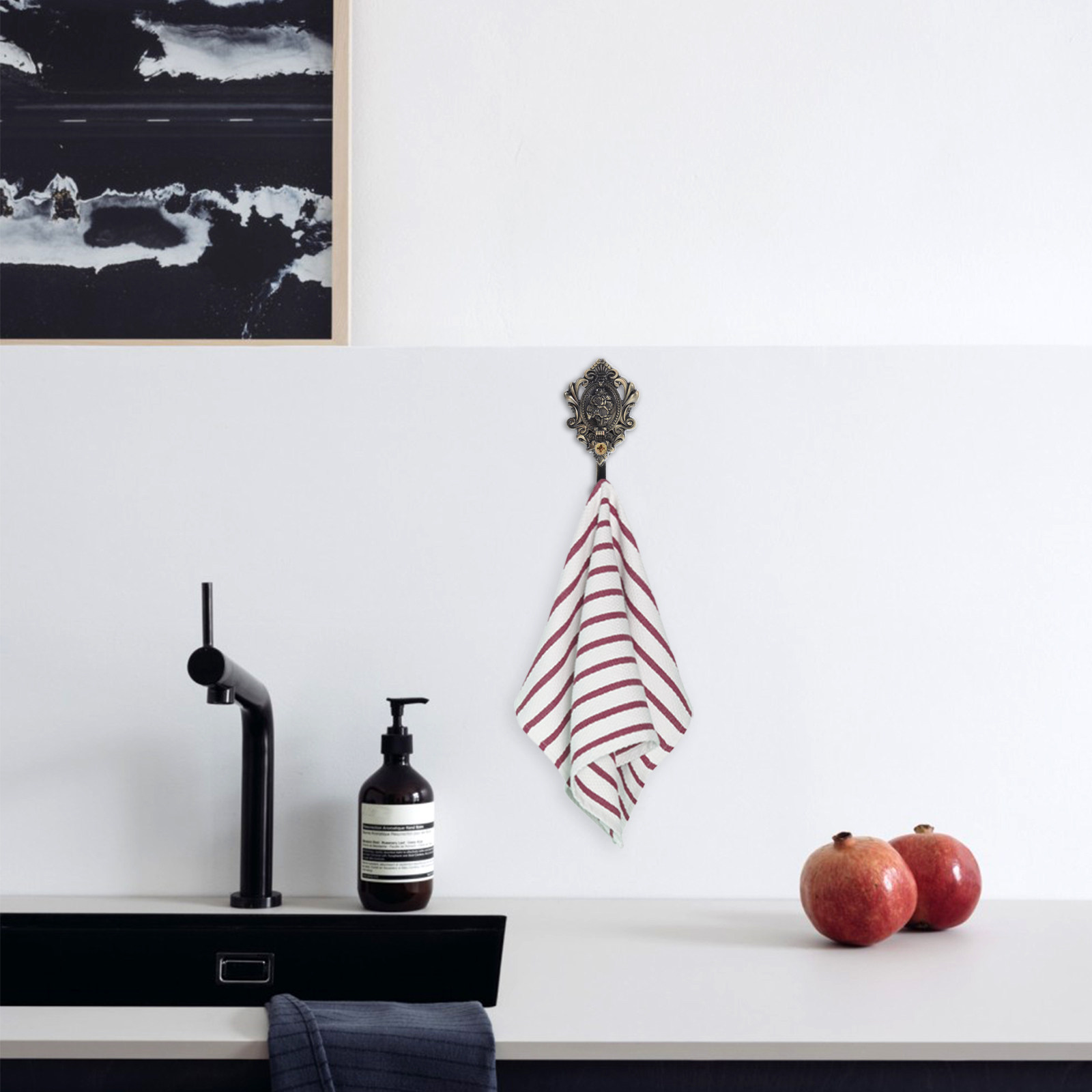 2 stuks zwarte, vintage metale - Home Bathroom Organizer recensie en prijs