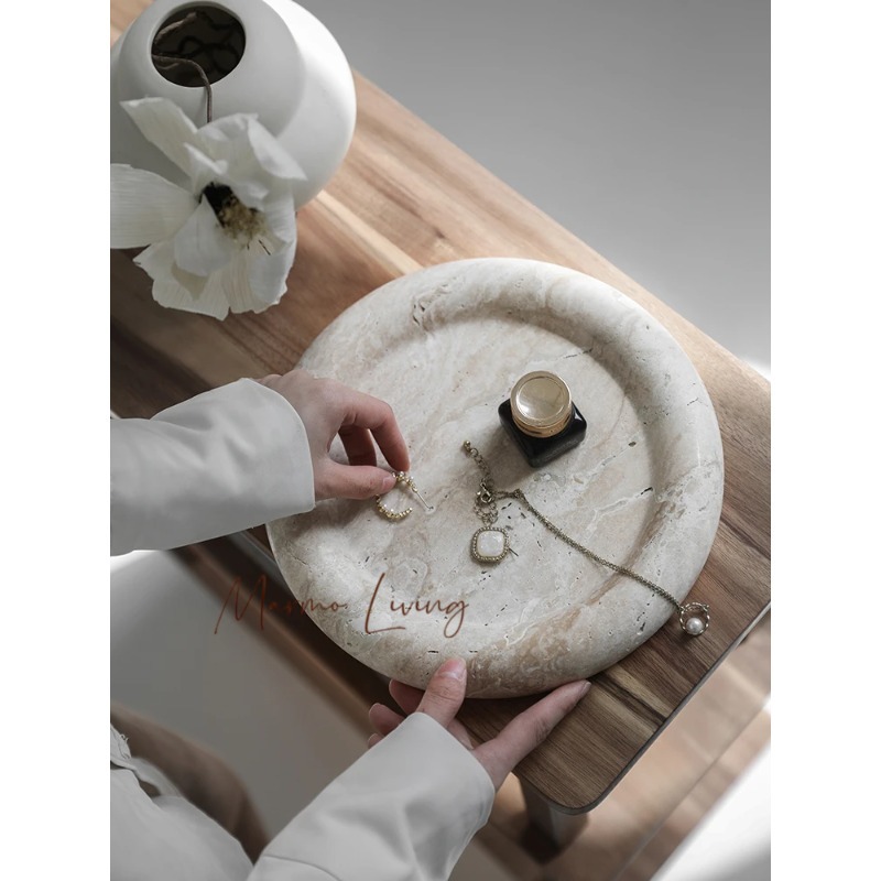 Trendy beige travertijn servee - Home Bathroom Trends recensie en prijs