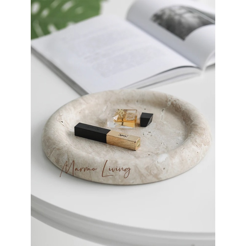 Trendy beige travertijn servee - Home Bathroom Trends recensie en prijs