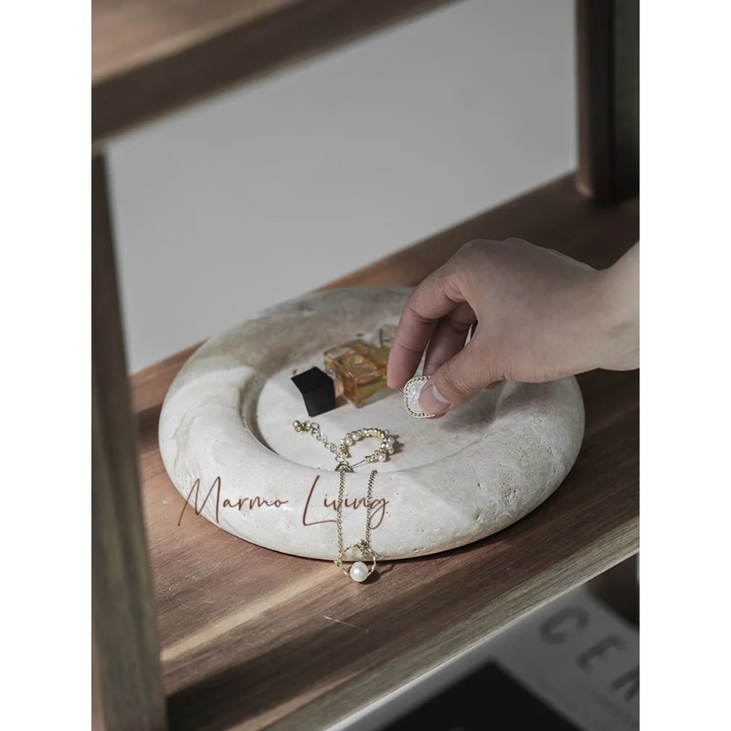 Trendy beige travertijn servee - Home Bathroom Trends recensie en prijs
